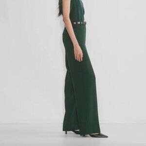 NWT - Aritzia - Babaton Agency Pant, Color Scarab, Size 2, Material Mirror Crepe
